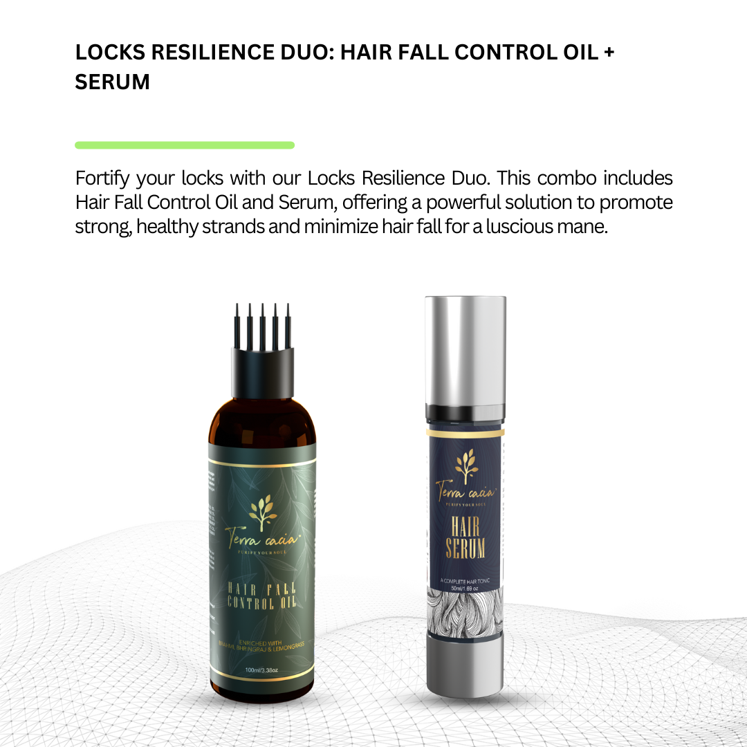 Locks Resilience Duo: Hair Fall Control Oil + Serum